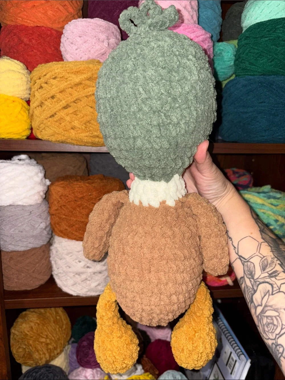 Handmade Crochet 16” Mallard Duck